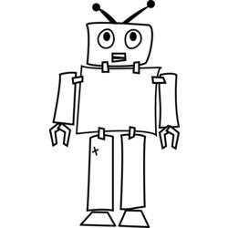 Раскраска: робот (Персонажи) #106598 - Бесплатные раскраски для печати