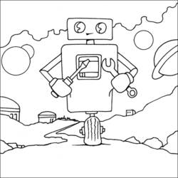 Раскраска: робот (Персонажи) #106611 - Бесплатные раскраски для печати