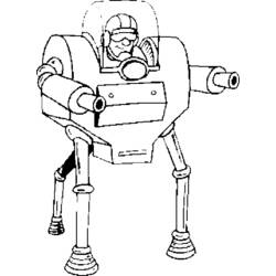 Раскраска: робот (Персонажи) #106613 - Бесплатные раскраски для печати