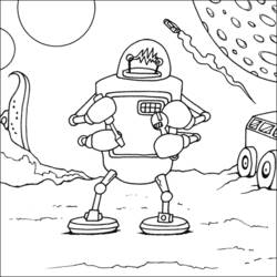 Раскраска: робот (Персонажи) #106625 - Бесплатные раскраски для печати