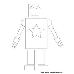 Раскраска: робот (Персонажи) #106655 - Раскраски для печати