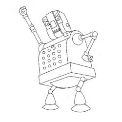 Раскраска: робот (Персонажи) #106676 - Бесплатные раскраски для печати