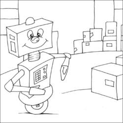 Раскраска: робот (Персонажи) #106678 - Бесплатные раскраски для печати
