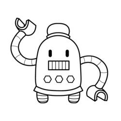 Раскраска: робот (Персонажи) #106701 - Раскраски для печати