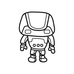Раскраска: робот (Персонажи) #106711 - Раскраски для печати
