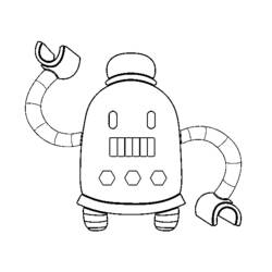 Раскраска: робот (Персонажи) #106744 - Бесплатные раскраски для печати