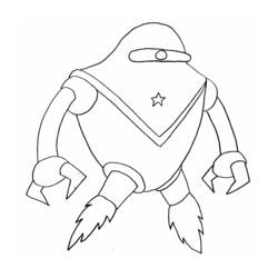 Раскраска: робот (Персонажи) #106757 - Бесплатные раскраски для печати