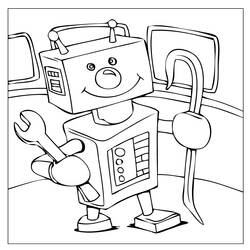 Раскраска: робот (Персонажи) #106779 - Бесплатные раскраски для печати