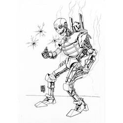 Раскраска: робот (Персонажи) #106833 - Бесплатные раскраски для печати