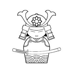 Раскраска: самурай (Персонажи) #107265 - Раскраски для печати