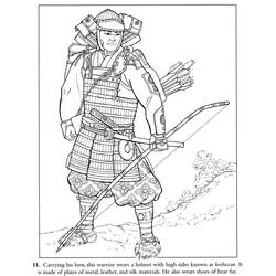 Раскраска: самурай (Персонажи) #107268 - Раскраски для печати