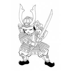 Раскраска: самурай (Персонажи) #107289 - Раскраски для печати