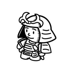 Раскраска: самурай (Персонажи) #107299 - Раскраски для печати