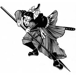 Раскраска: самурай (Персонажи) #107305 - Раскраски для печати