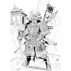 Раскраска: самурай (Персонажи) #107315 - Раскраски для печати