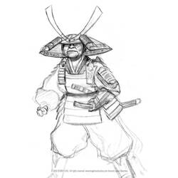 Раскраска: самурай (Персонажи) #107318 - Раскраски для печати