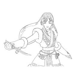 Раскраска: самурай (Персонажи) #107325 - Раскраски для печати