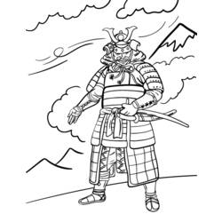 Раскраска: самурай (Персонажи) #107333 - Раскраски для печати