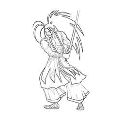 Раскраска: самурай (Персонажи) #107335 - Раскраски для печати