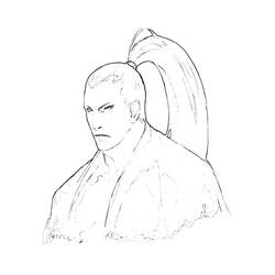 Раскраска: самурай (Персонажи) #107410 - Раскраски для печати