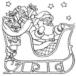 Раскраска: Дед мороз (Персонажи) #104653 - Бесплатные раскраски для печати