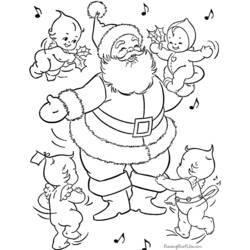 Раскраска: Дед мороз (Персонажи) #104699 - Бесплатные раскраски для печати