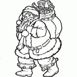 Раскраска: Дед мороз (Персонажи) #104700 - Бесплатные раскраски для печати