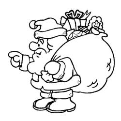 Раскраска: Дед мороз (Персонажи) #104709 - Бесплатные раскраски для печати