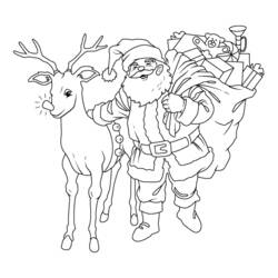 Раскраска: Дед мороз (Персонажи) #104731 - Бесплатные раскраски для печати