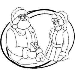 Раскраска: Дед мороз (Персонажи) #104751 - Бесплатные раскраски для печати