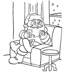 Раскраска: Дед мороз (Персонажи) #104794 - Бесплатные раскраски для печати