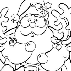 Раскраска: Дед мороз (Персонажи) #104796 - Бесплатные раскраски для печати