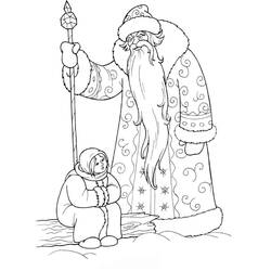 Раскраска: Дед мороз (Персонажи) #104799 - Бесплатные раскраски для печати