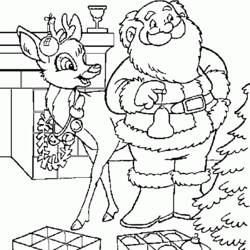 Раскраска: Дед мороз (Персонажи) #104826 - Бесплатные раскраски для печати