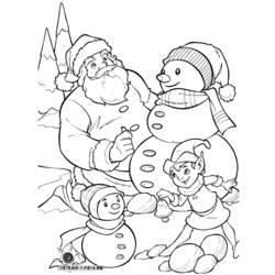 Раскраска: Дед мороз (Персонажи) #104836 - Бесплатные раскраски для печати