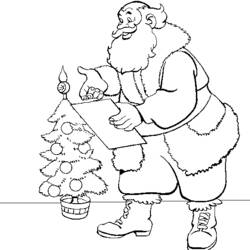 Раскраска: Дед мороз (Персонажи) #104843 - Бесплатные раскраски для печати