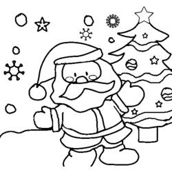 Раскраска: Дед мороз (Персонажи) #104854 - Бесплатные раскраски для печати