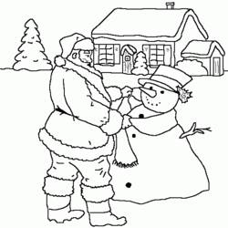 Раскраска: Дед мороз (Персонажи) #104861 - Бесплатные раскраски для печати