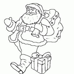 Раскраска: Дед мороз (Персонажи) #104872 - Бесплатные раскраски для печати