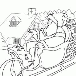 Раскраска: Дед мороз (Персонажи) #104884 - Бесплатные раскраски для печати