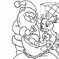 Раскраска: Дед мороз (Персонажи) #104893 - Бесплатные раскраски для печати
