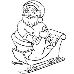 Раскраска: Дед мороз (Персонажи) #104942 - Бесплатные раскраски для печати