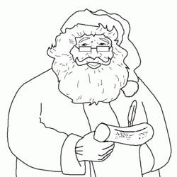 Раскраска: Дед мороз (Персонажи) #104974 - Бесплатные раскраски для печати