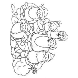 Раскраска: Дед мороз (Персонажи) #104985 - Бесплатные раскраски для печати