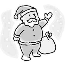 Раскраска: Дед мороз (Персонажи) #104990 - Бесплатные раскраски для печати