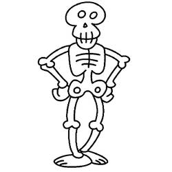 Раскраска: скелет (Персонажи) #147407 - Раскраски для печати