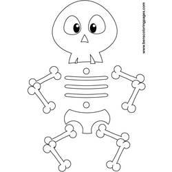 Раскраска: скелет (Персонажи) #147435 - Бесплатные раскраски для печати