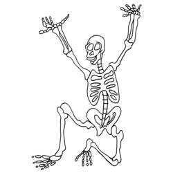 Раскраска: скелет (Персонажи) #147439 - Раскраски для печати