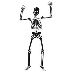Раскраска: скелет (Персонажи) #147441 - Бесплатные раскраски для печати