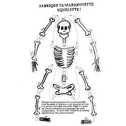 Раскраска: скелет (Персонажи) #147442 - Раскраски для печати